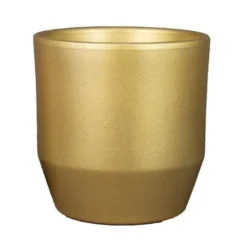 Bela Arte Plantenpot - Keramiek - Goud Glans - D21 X H20 Cm