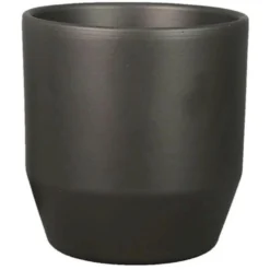 Bela Arte Plantenpot - Keramiek - Mat Antraciet - D13 X H13cm