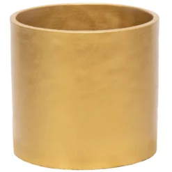 Mega Collections Plantenpot - Keramiek - Goud - D14 Cm
