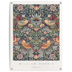 Tuinposter William Morris - Aardbeiendief 80x60 Cm Bont