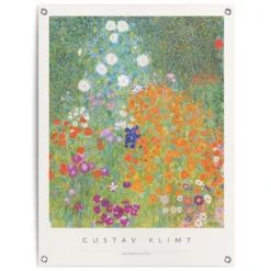 Tuinposter Gustav Klimt - Boerderijtuin 80x60 Cm Bont