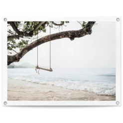 Tuinposter Strand 60x80 Cm Blauw