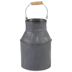 Mega Collections Melkbus - Zink - Grijs - D15 X H24 Cm