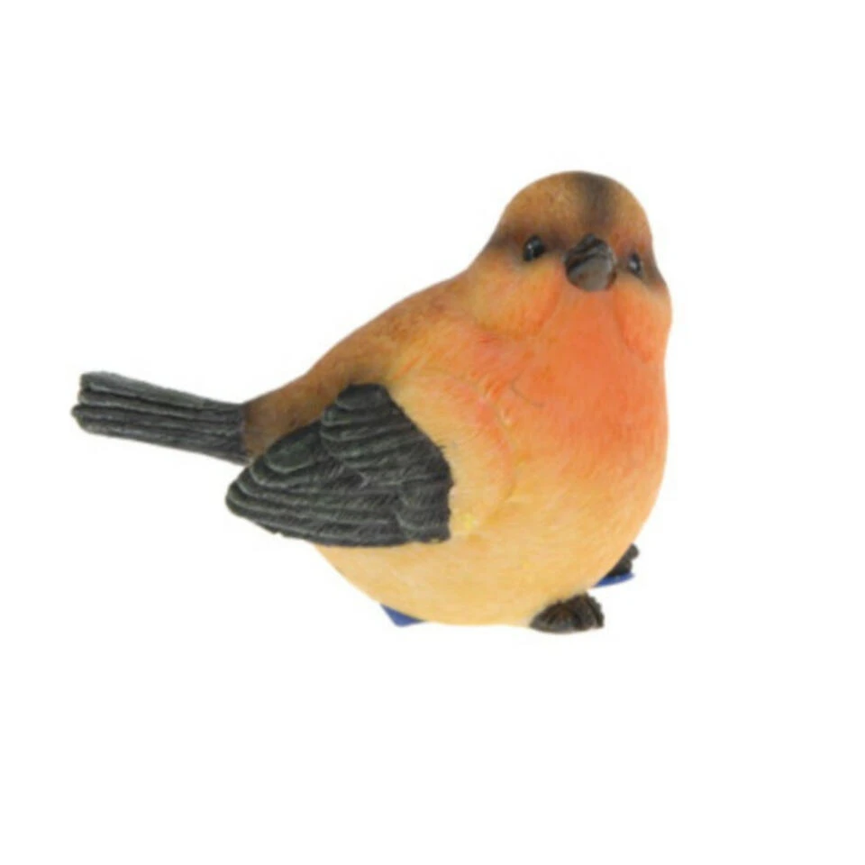 Merkloos Decoratie Tuinbeeld Vogeltje - Kneu - Polystone - 13 Cm - Afbeelding 2