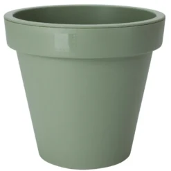 Pro Garden Plantenpot/bloempot - Tuin - Kunststof - Groen - D20 Cm