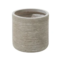 Beliani Plantenbak Voor Buiten SAMOS - Beige Klei-vezelmengsel