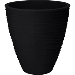 Pro Garden Plantenpot - Tuin - Kunststof - Antraciet - D40 X H42 Cm