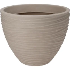 Pro Garden Plantenpot - Tuin - Kunststof - Beige/zand - D40 X H31 Cm