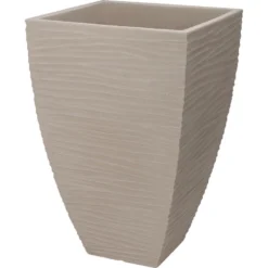 Pro Garden Plantenpot - Tuin - Kunststof - Zand/beige - D40 X H60 Cm