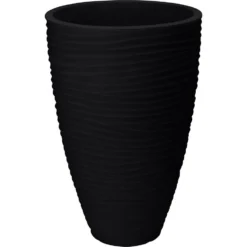 Pro Garden Plantenpot - Tuin - Kunststof - Antraciet - D40 X H60 Cm