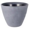 Mega Collections Plantenpot/bloempot - Kunststof - Grijs - D50 Cm