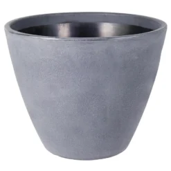 Mega Collections Plantenpot/bloempot - Kunststof - Grijs - D50 Cm