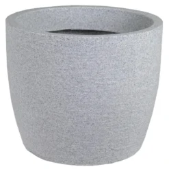 Mega Collections Plantenpot - Kunststof - Grijs - D42 X H33 Cm