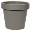 Mega Collections Plantenpot/bloempot - Kunststof - Taupe - D30 Cm
