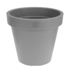 Schaduwdoekplaza Bloempot EK Rond 25cm Lichtgrijs