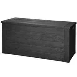 Merkloos Kussenbox - Hout Motief - 300 L - 120 X 45 X 58 Cm