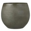 Mica Decorations Bloempot - Donkergroen- Keramiek - 29 X 25 Cm