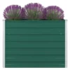 VidaXL Plantenbak Verhoogd 100x100x77 Cm Gegalvaniseerd Staal Groen