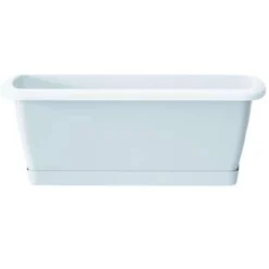 Prosperplast Plantenbak Respana - Wit - Met Onderzetter - 49 Cm