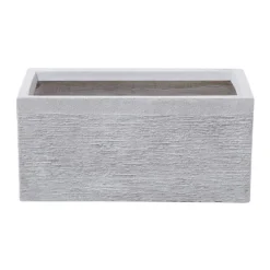 Beliani Plantenbak Voor Buiten MYRA - Wit Klei-vezelmengsel