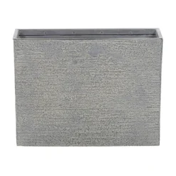 Beliani Plantenbak Voor Buiten EDESSA - Grijs Stenenmix