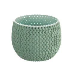 Prosperplast Bloempot Splofy - Mintgroen - Kunststof - 18 Cm