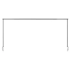 Tafelklem Ton - Zwart - 90-97x140-250x8 Cm